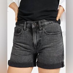 Everlane The Denim Short in Washed Black, Size 27
